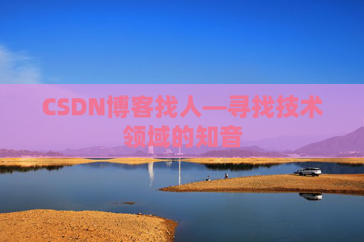 CSDN博客找人—寻找技术领域的知音